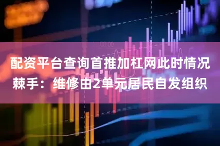配资平台查询首推加杠网此时情况棘手：维修由2单元居民自发组织